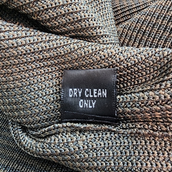 Linda Allard For Ellen Tracy Green Silk Knit Short Sleeve Top Large - Picture 5 of 6